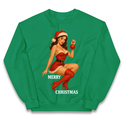 Merry Christmas Sexy Christmas Kids Hoodie
