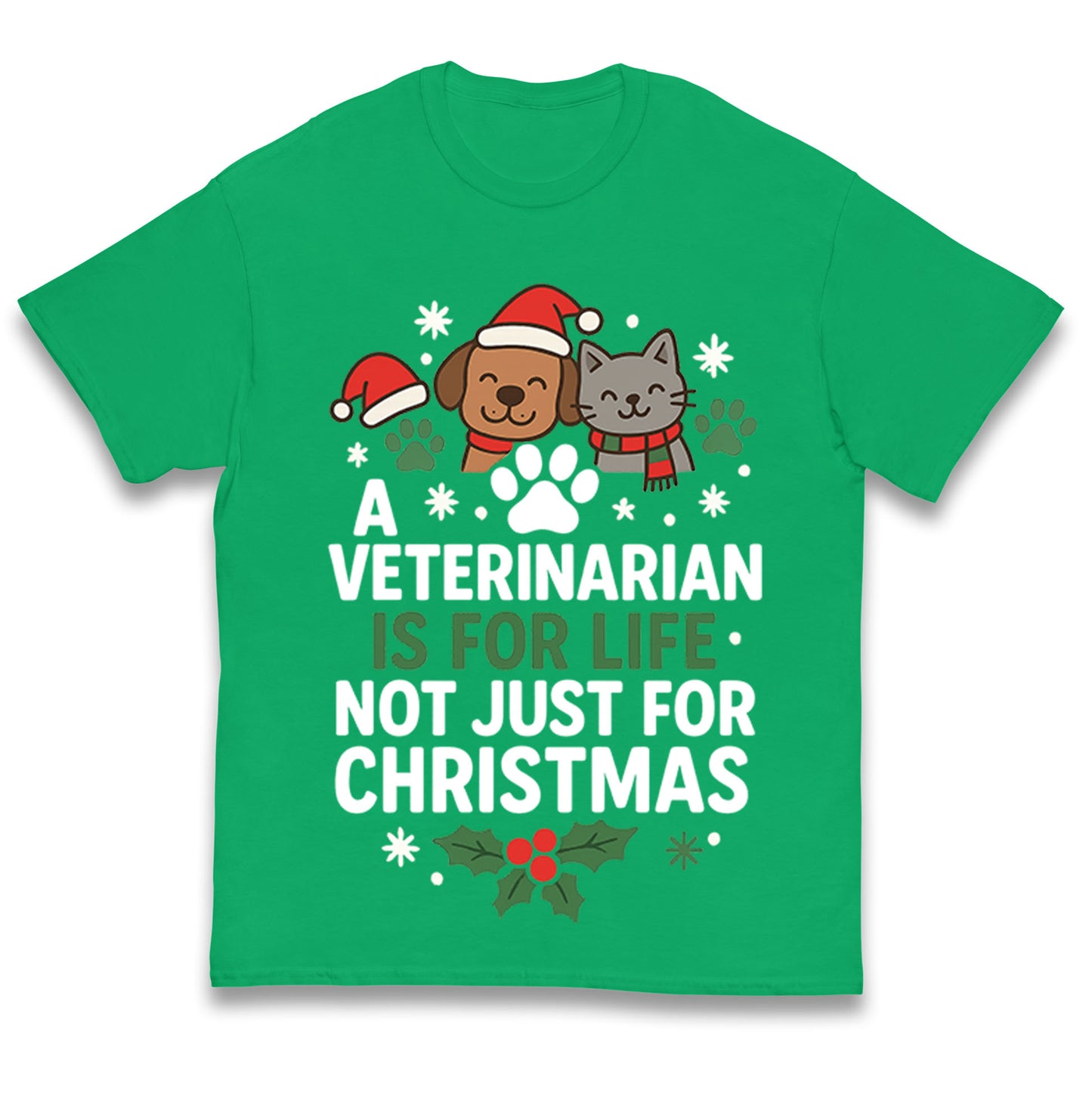 Veterinarian Christmas Kids T Shirt
