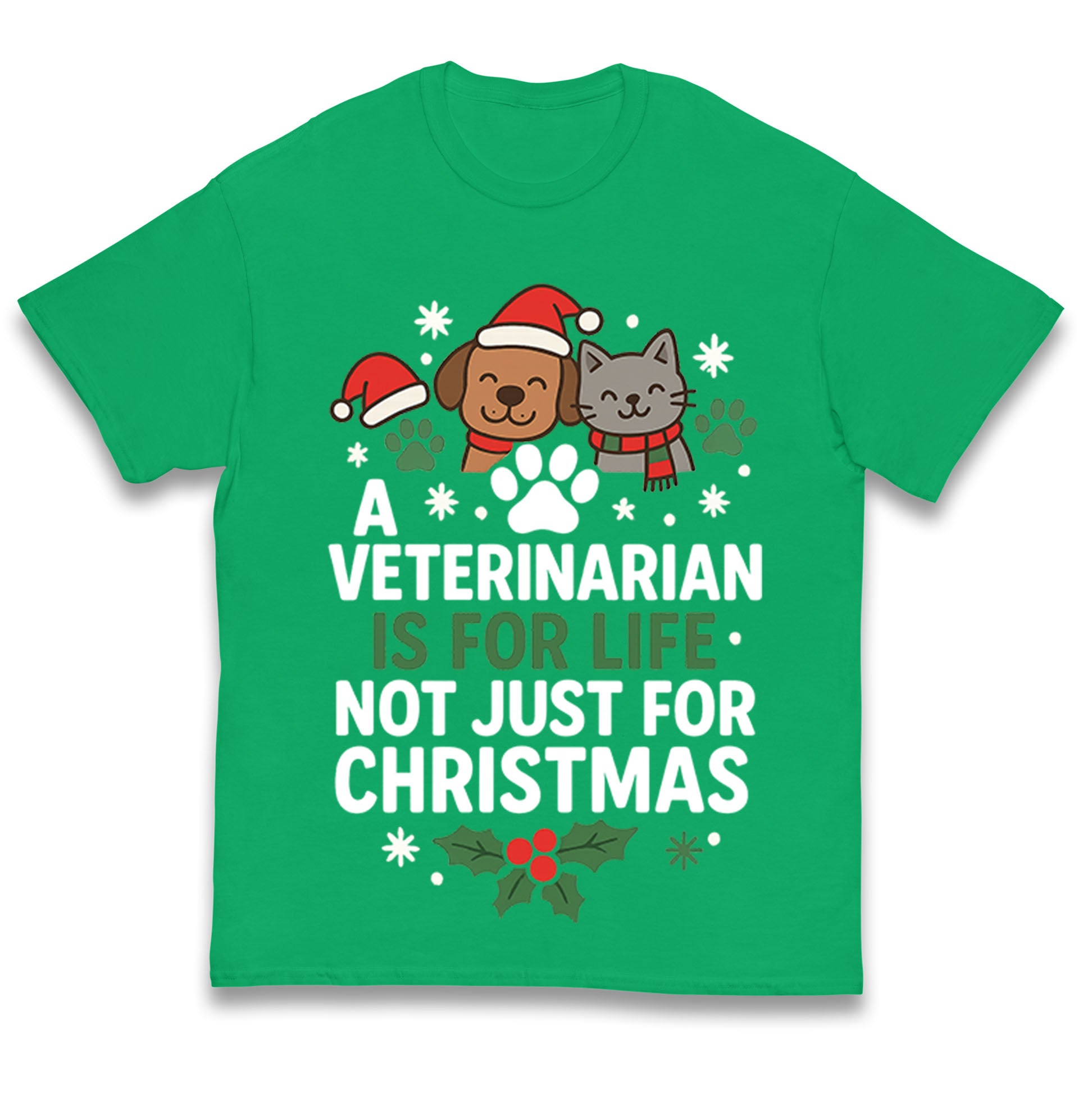 Veterinarian Christmas Kids T Shirt