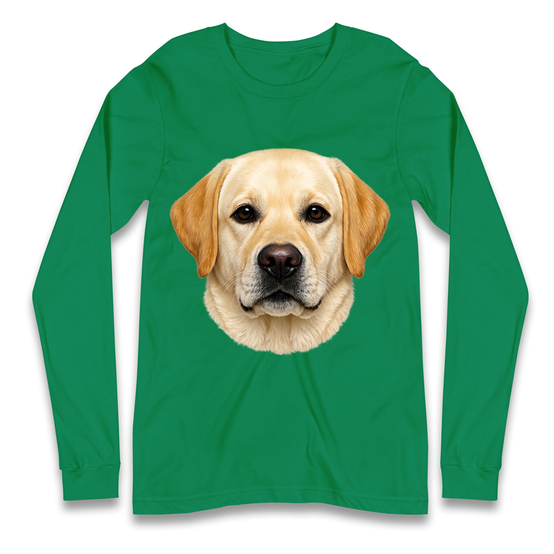 Labrador Dog Face Longsleeve T Shirt 