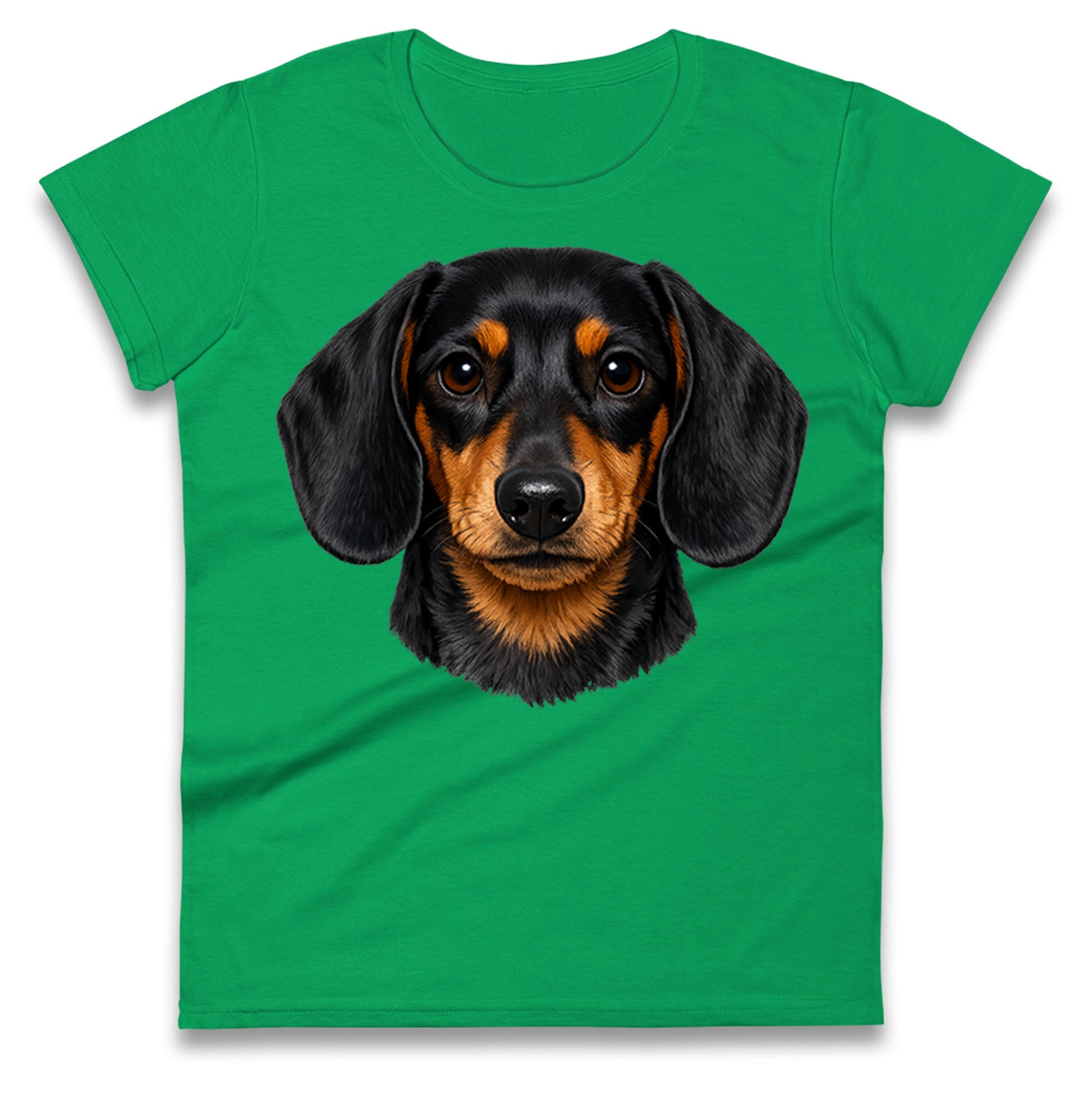 Dachshund Dog Face Ladies T Shirt