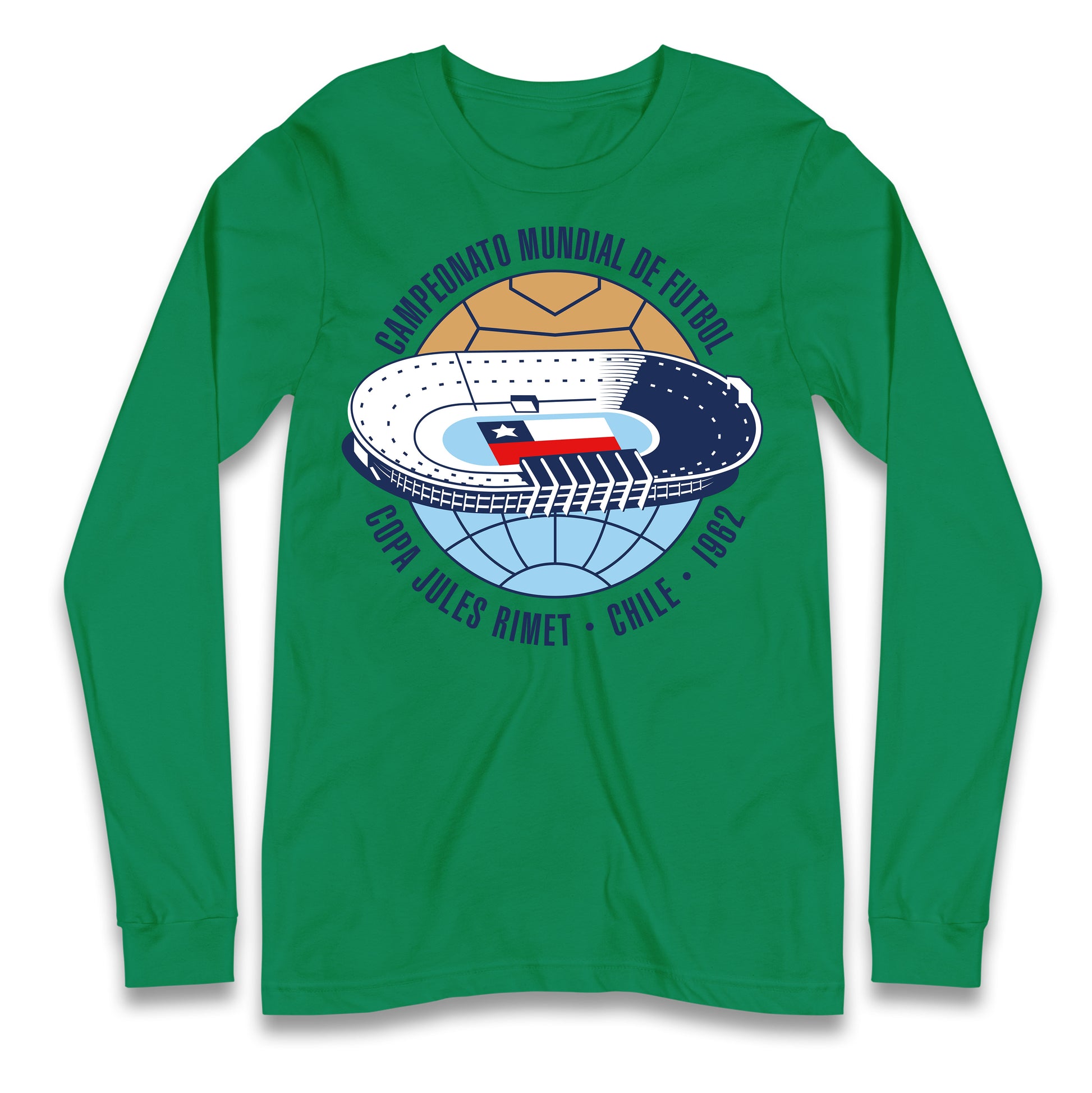Chile 1962 Retro World Cup Longsleeve T Shirt