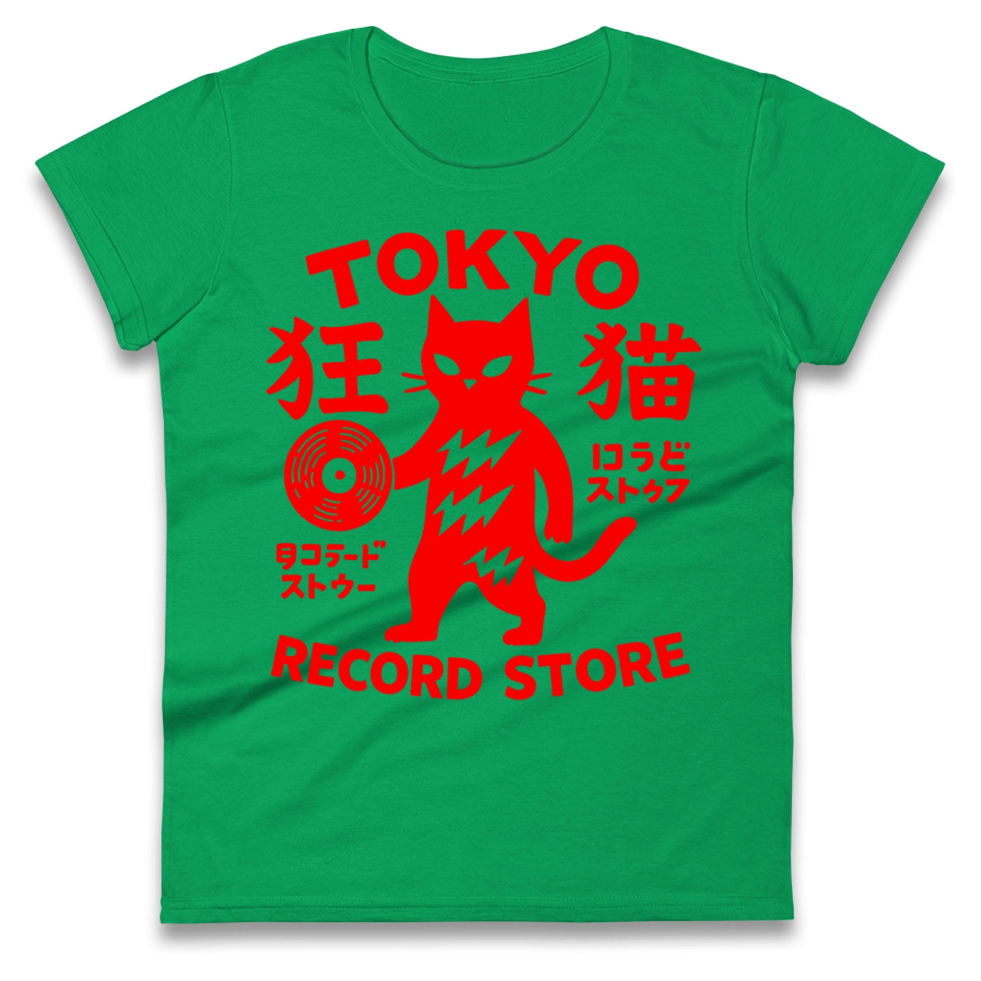 Tokyo Record Store Ladies T Shirt 