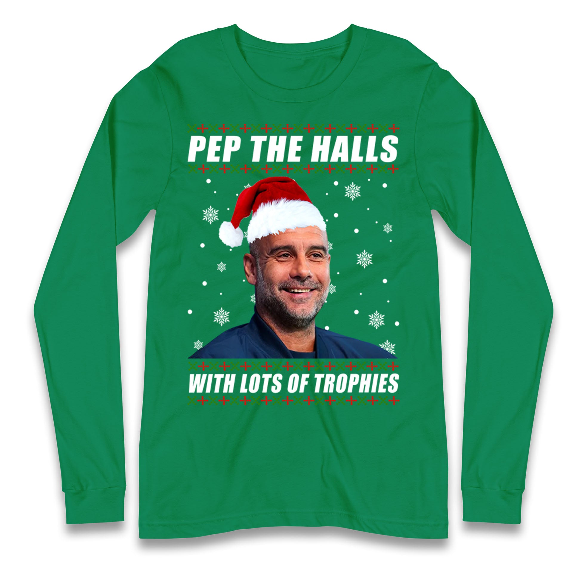 Pep Guardiola Christmas Longsleeve T Shirt