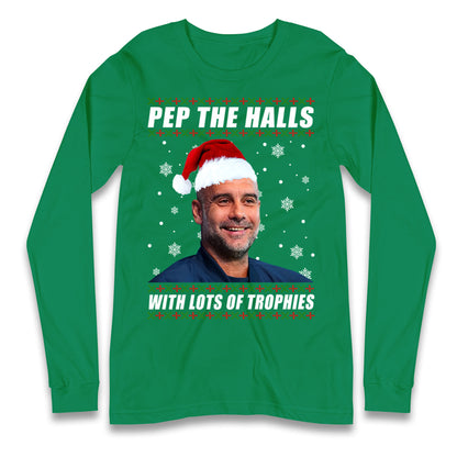 Pep Guardiola Christmas Longsleeve T Shirt