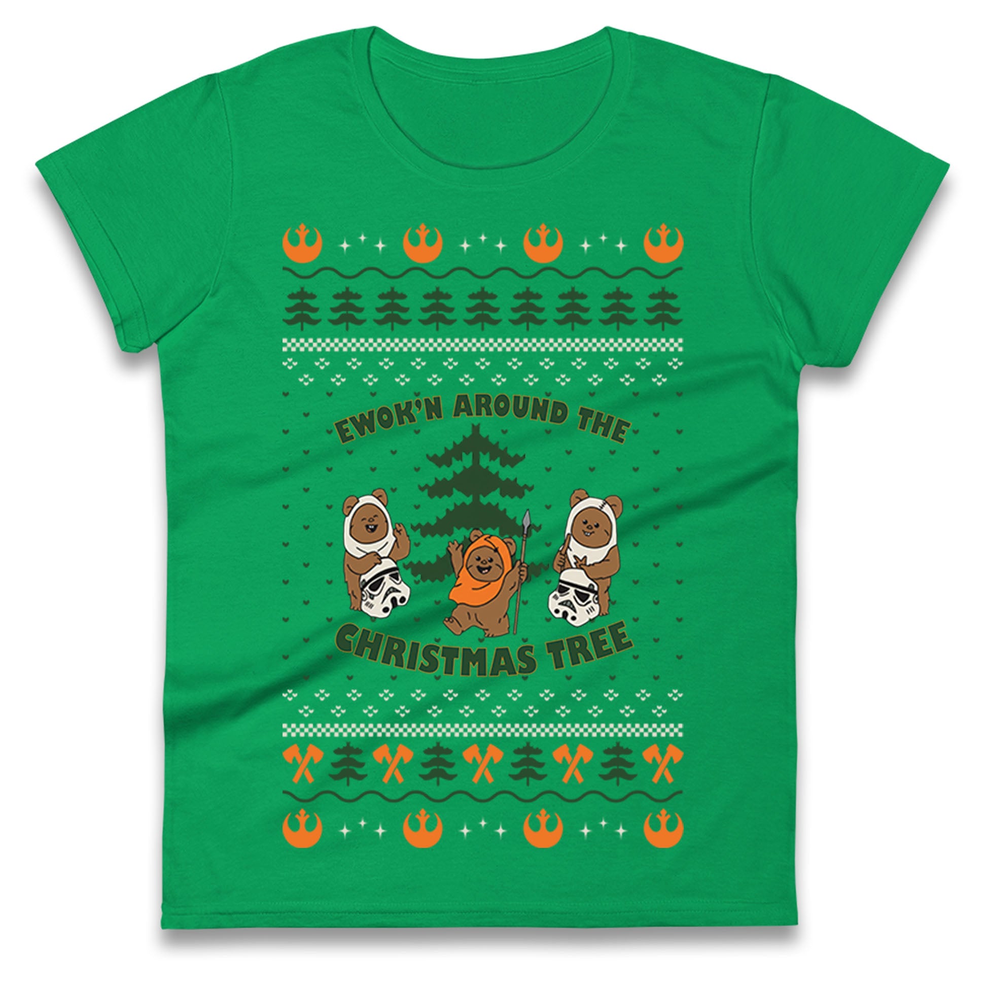 Star Wars Ewoks Christmas Ladies T Shirt
