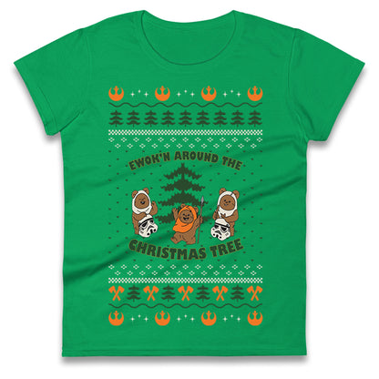 Star Wars Ewoks Christmas Ladies T Shirt