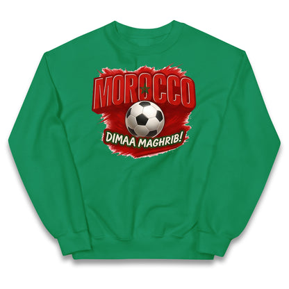 Morocco Retro World Cup Kids Jumper