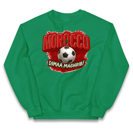 Morocco Retro World Cup Kids Jumper