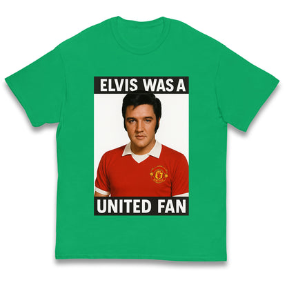 Elvis Presley Mnchester United Kids T Shirt