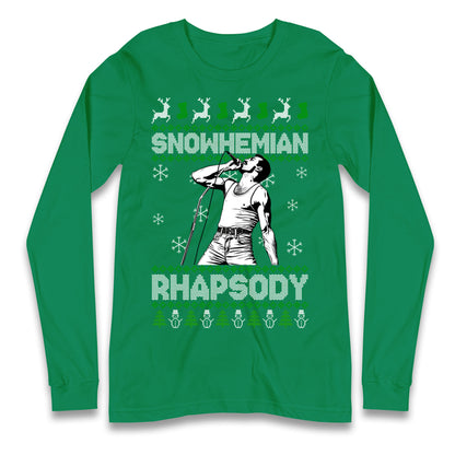 Freddie Mercury Christmas Longsleeve T Shirt