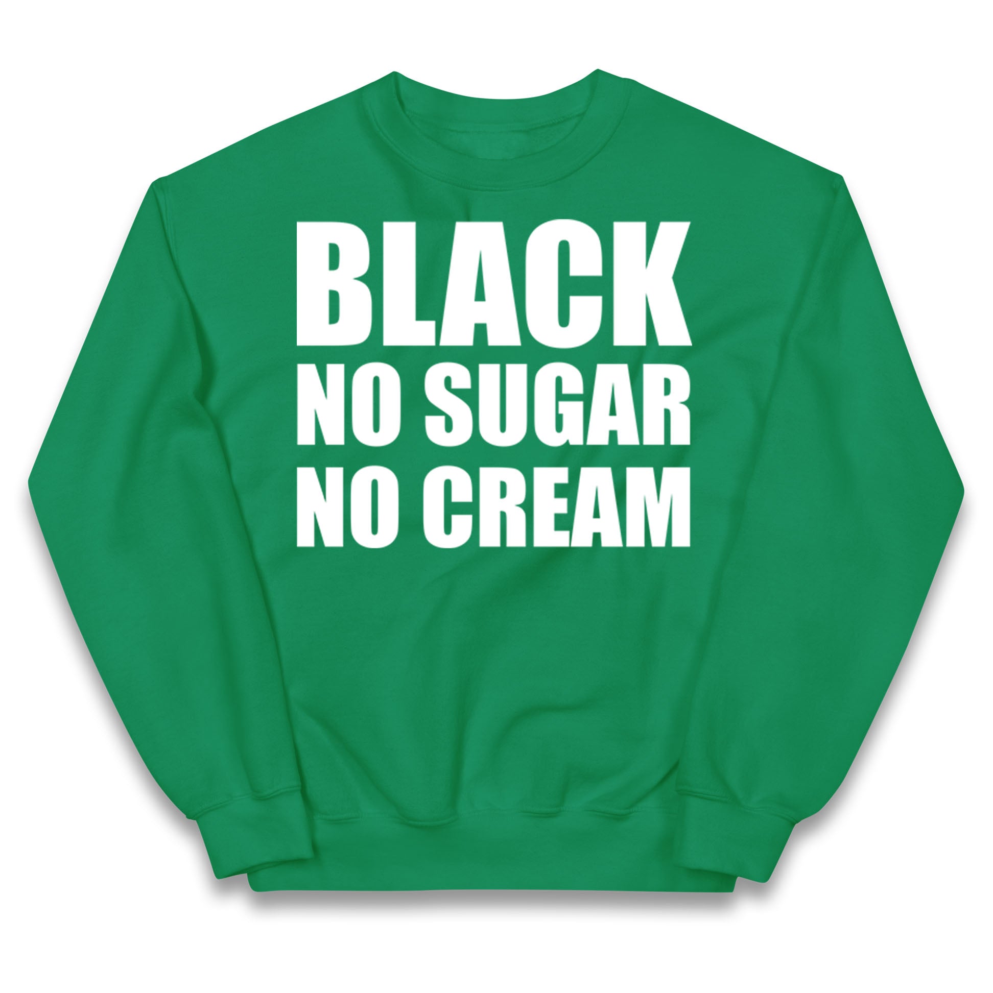 Black No Sugar No Cream Kids Jumper