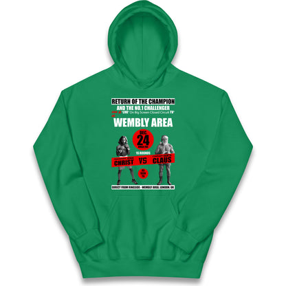 Jesus Christ Vs Santa Claus Kids Hoodie