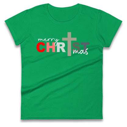 Christ Christmas Ladies T Shirt