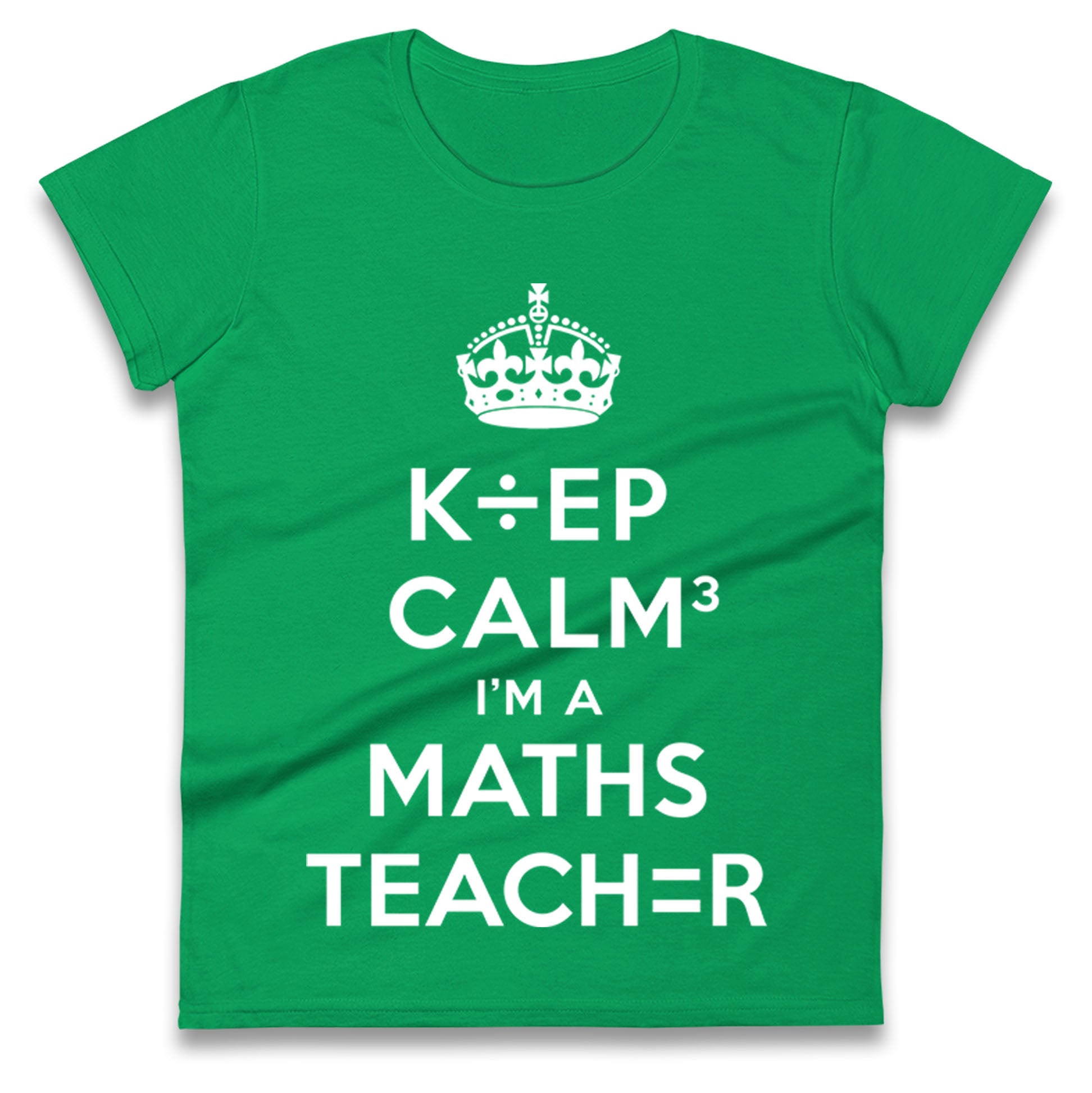 Keep Calm I’m A Maths Teacher Ladies T Shirt
