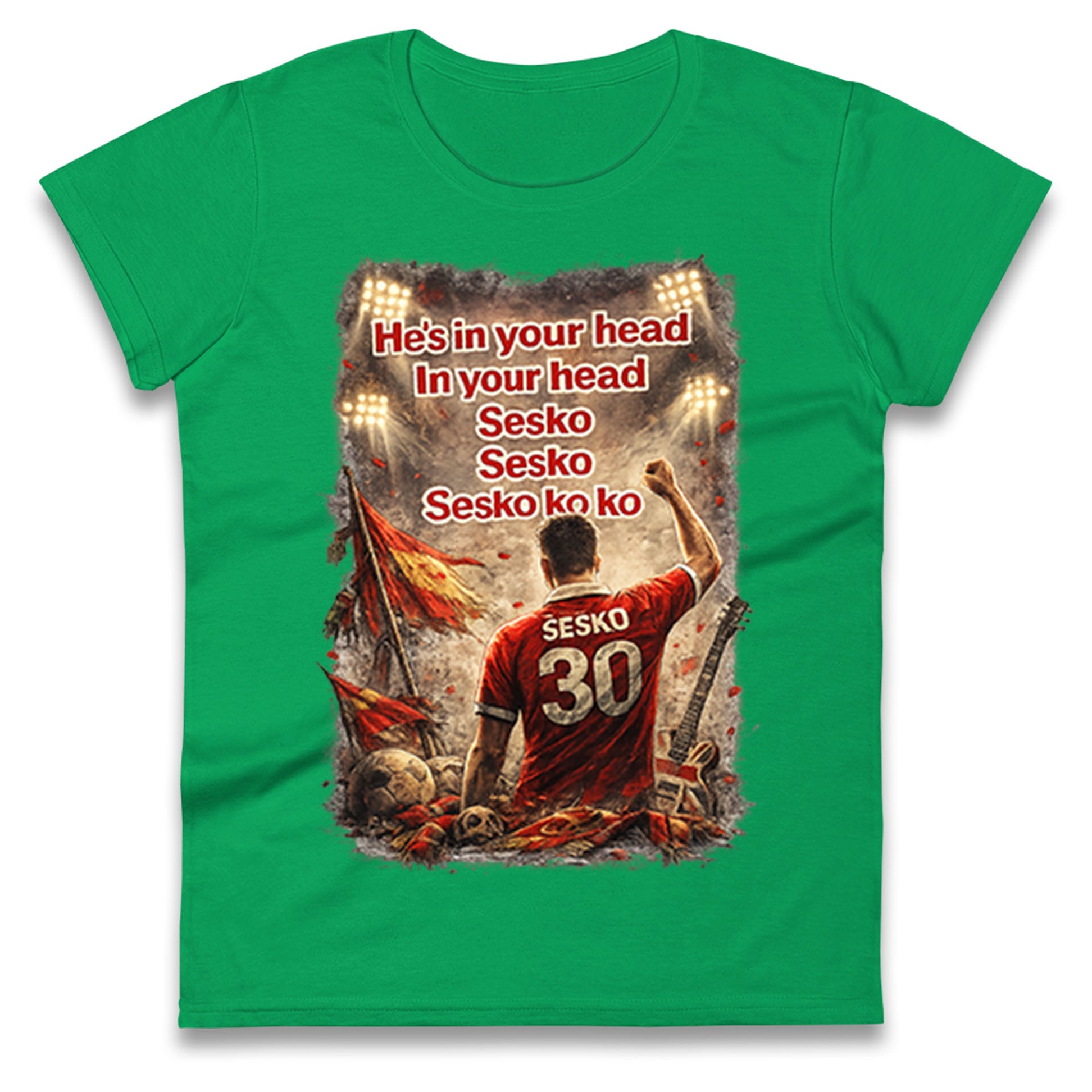 He's in Your Head in Your Head Sesko Sesko Sesko ko ko Ladies T Shirt