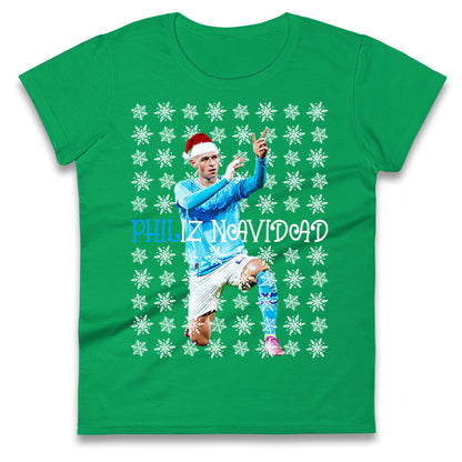 Phil Foden Philiz Navidad Christmas Ladies Shirt