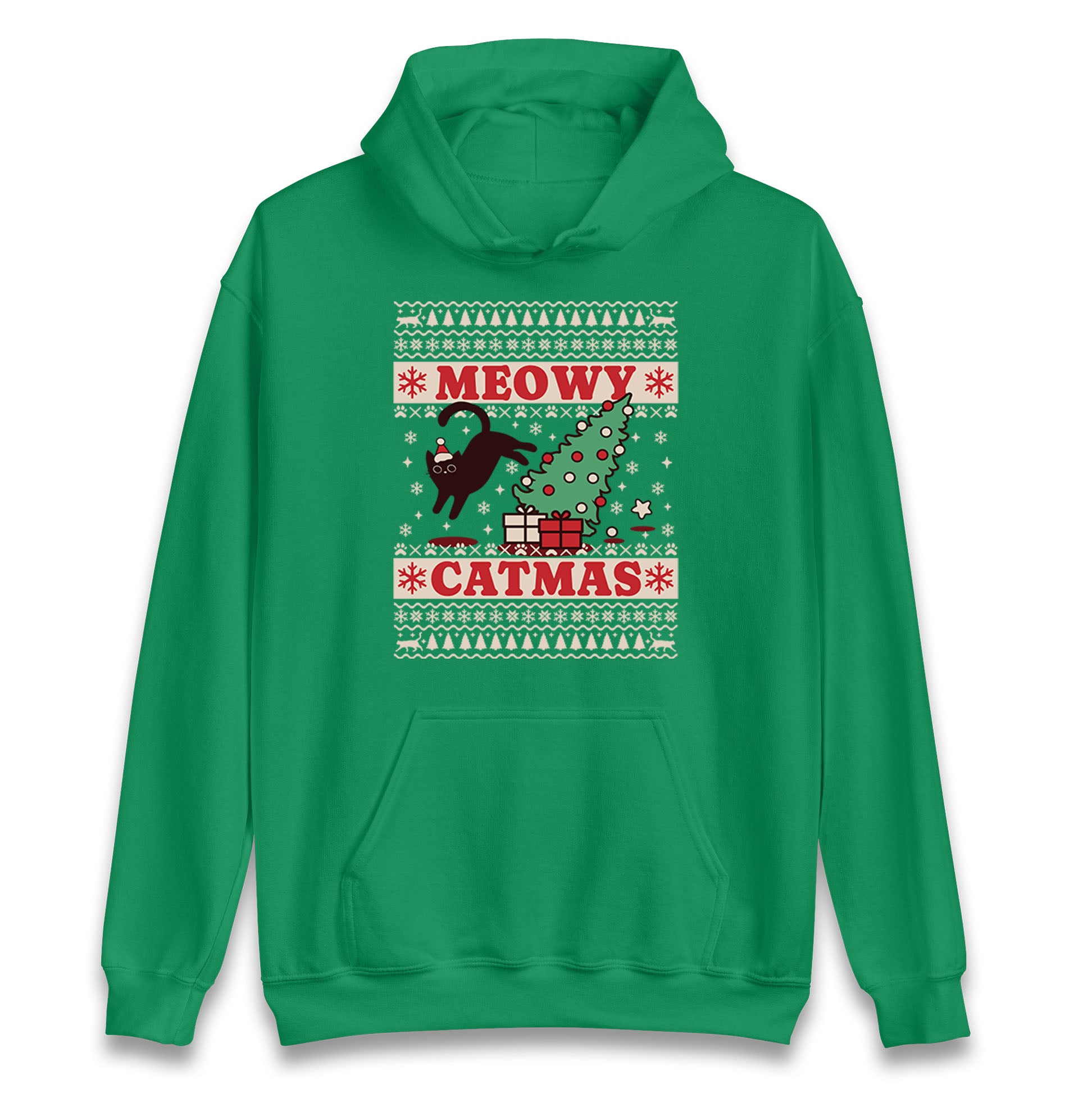 Christmas Cat Hoodie
