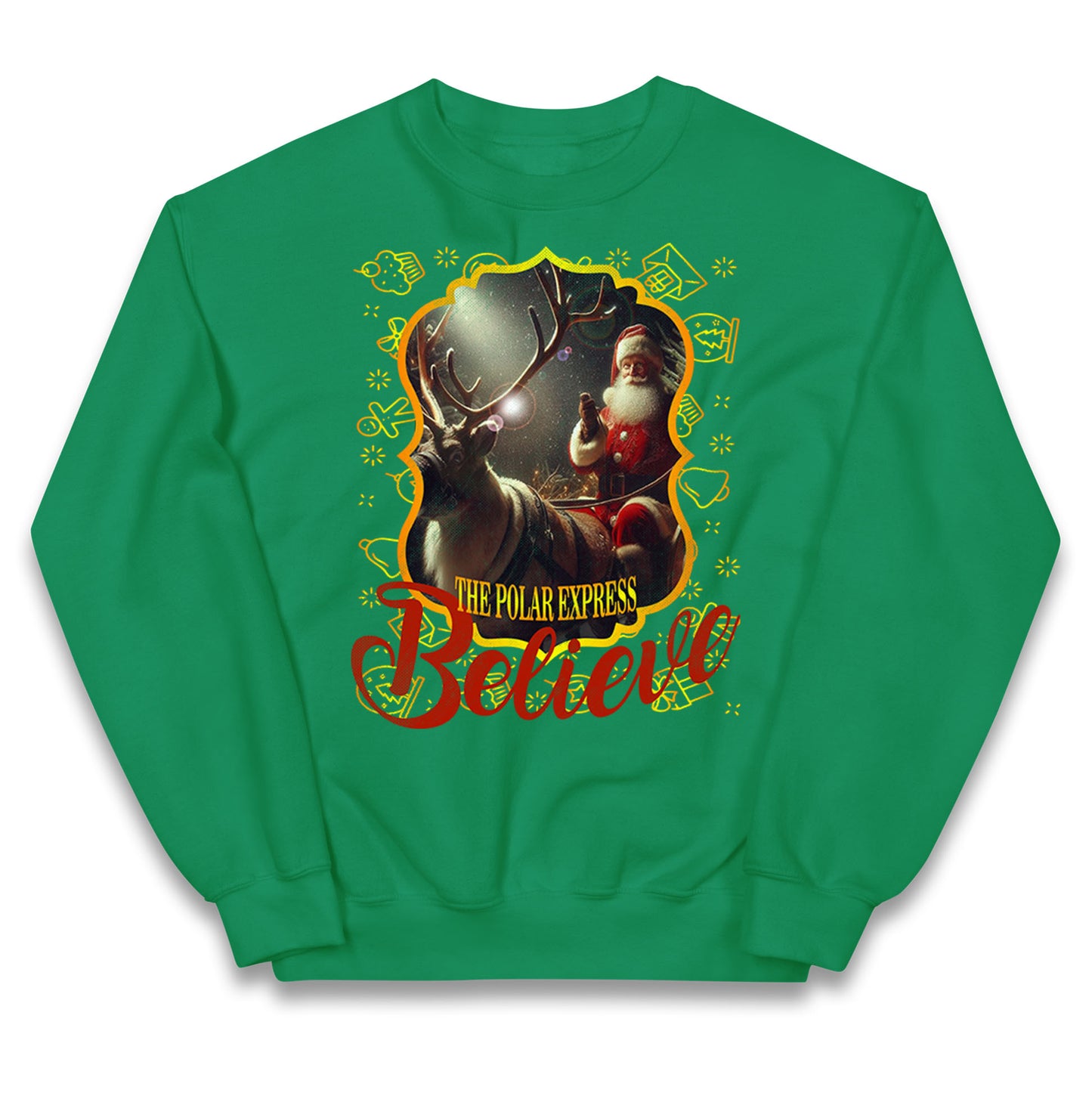 polar express christmas jumper
