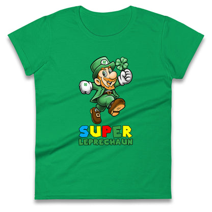 super leprechaun womens t shirt