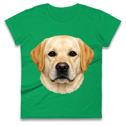 Labrador Dog Face Ladies T Shirt