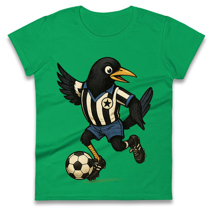 Retro Newcastle United Football Ladies T Shirt 