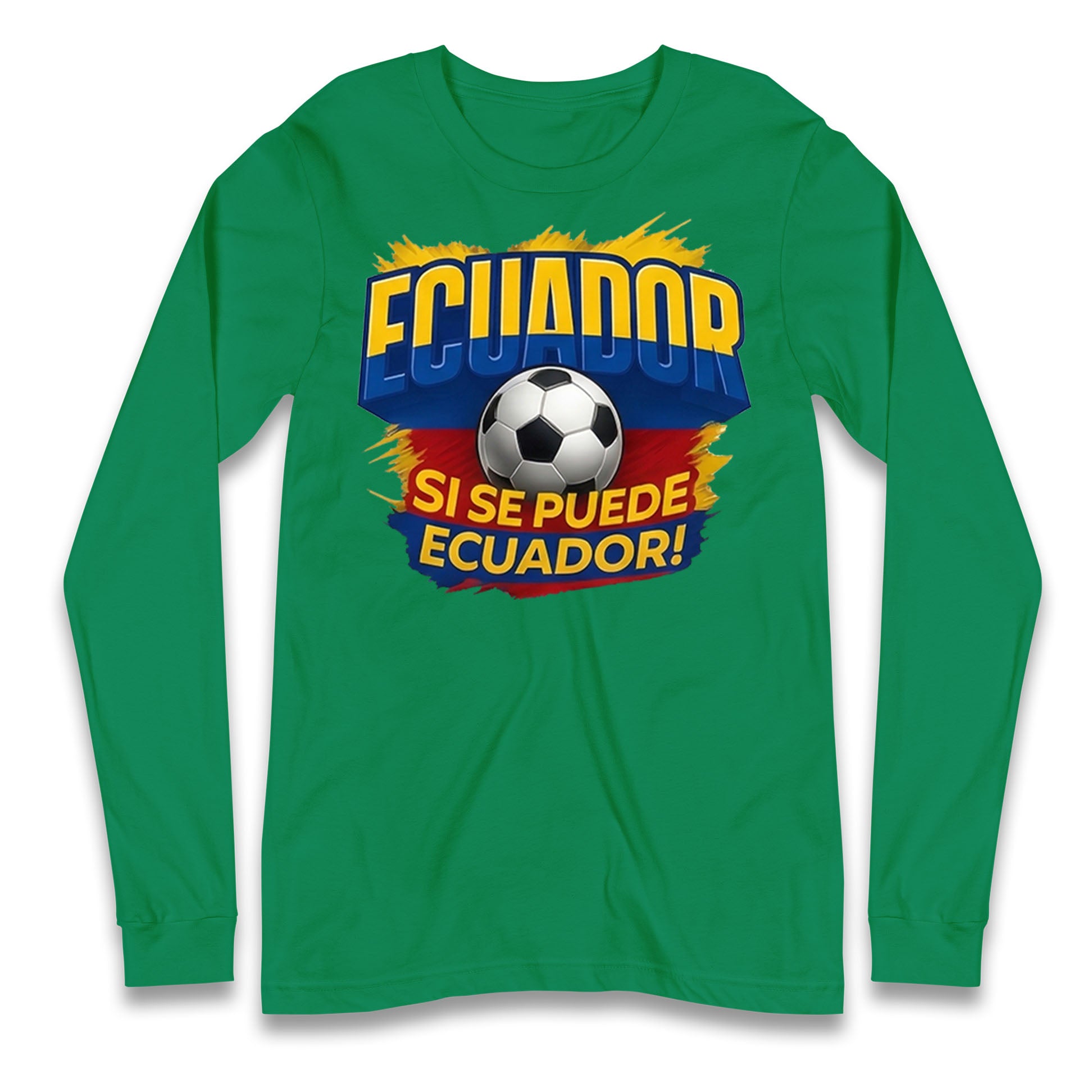 Ecuador Retro World Cup Longsleeve T Shirt