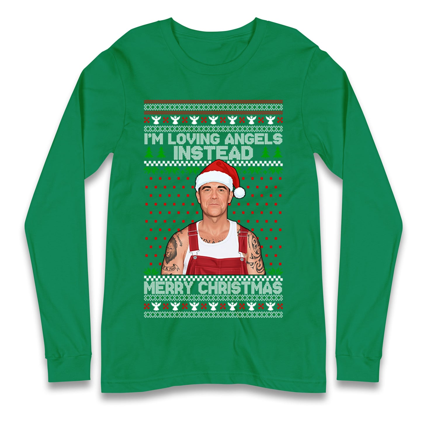 Robbie Williams Christmas Longsleeve T Shirt