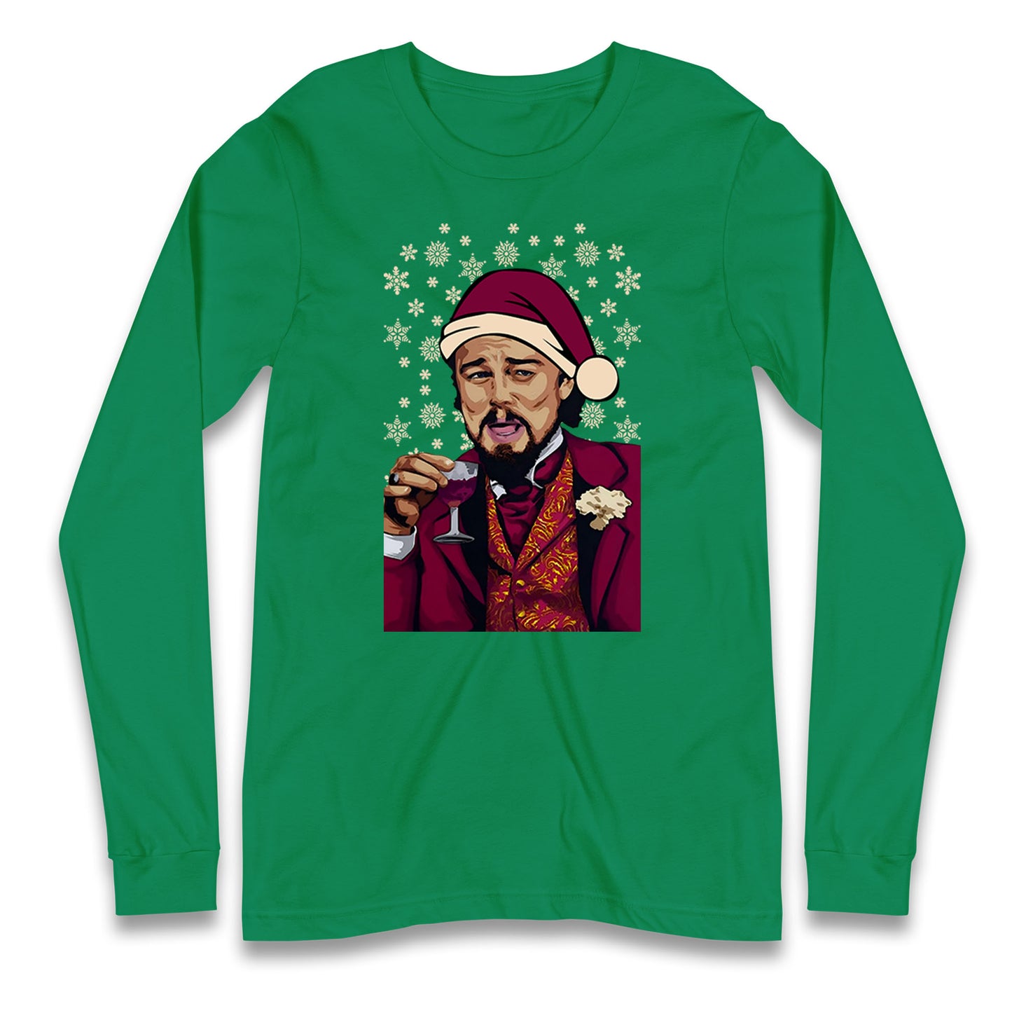 leonardo dicaprio christmas long sleeve t shirt