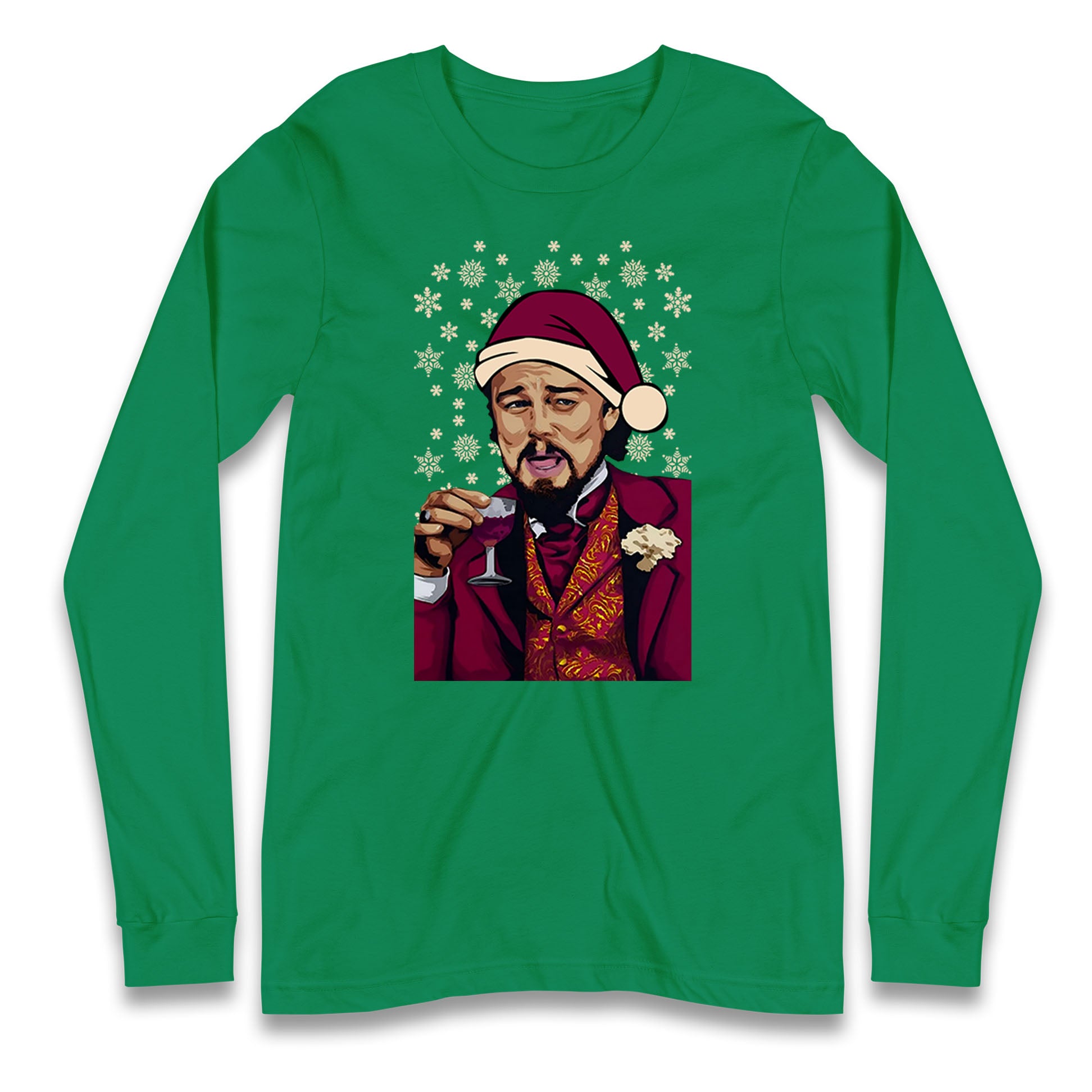 leonardo dicaprio christmas long sleeve t shirt