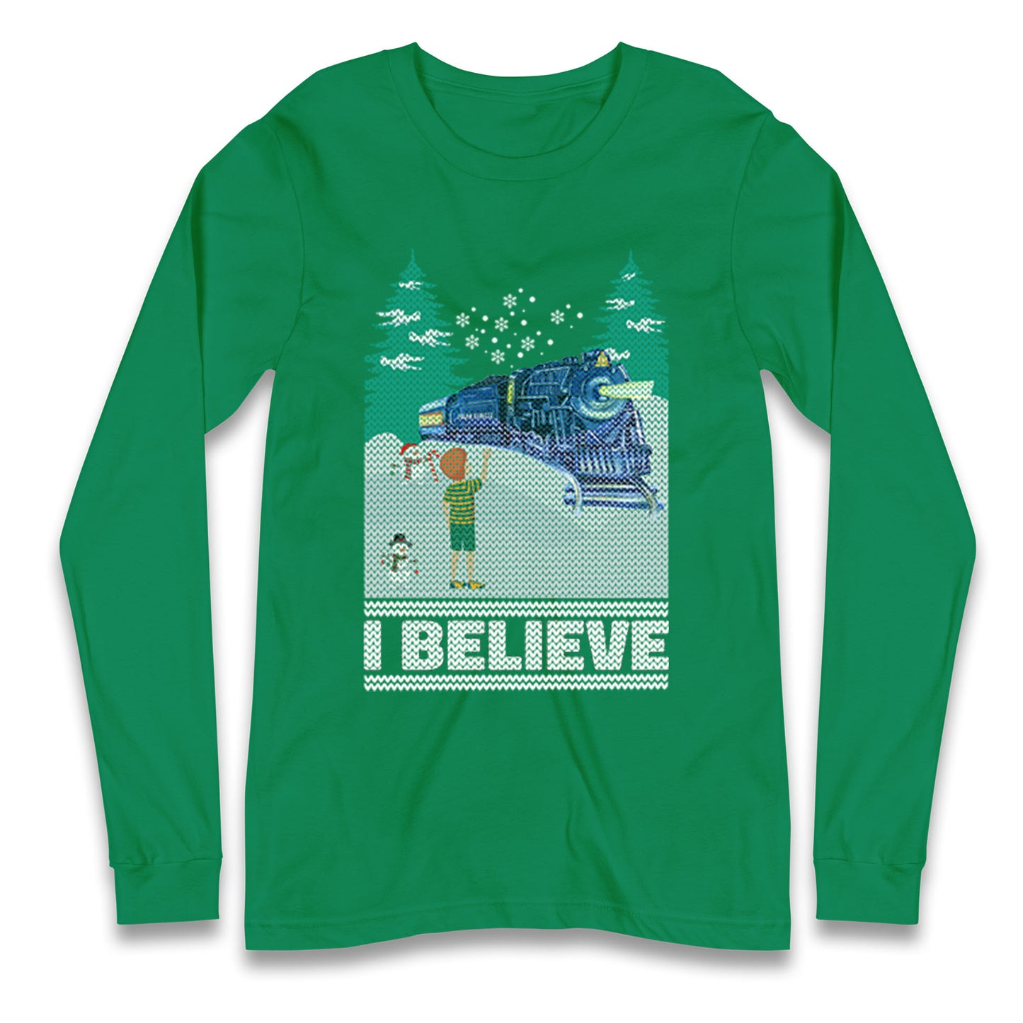 I Beleive Polar Express Christmas Long Sleeve T Shirt