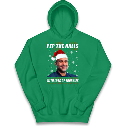 Pep Guardiola Christmas Kids Hoodie