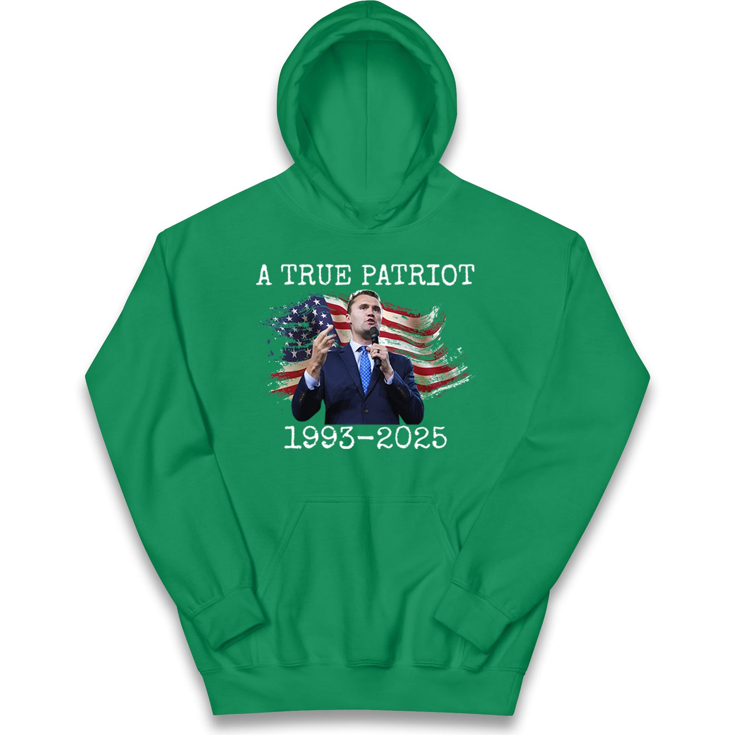 Charlie Kirk Tribute Kids Hoodie