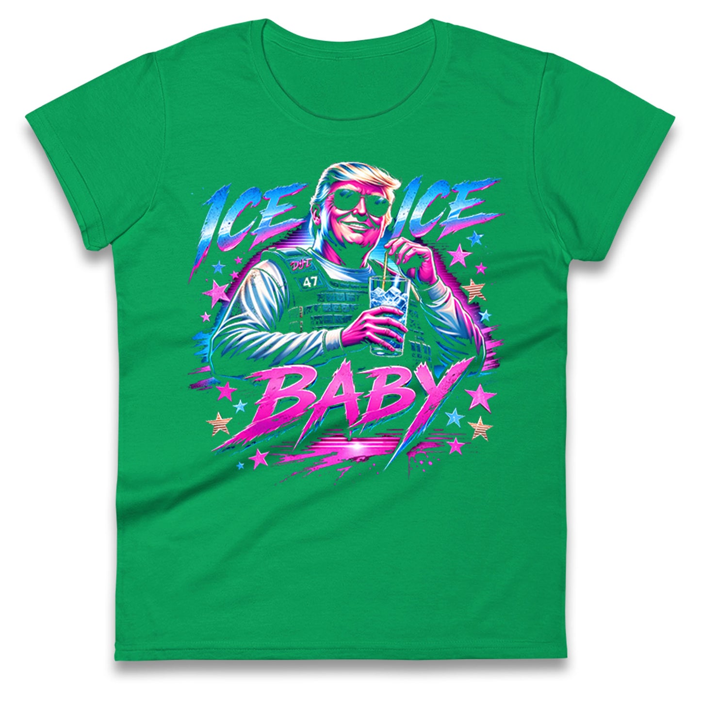 Donald Trump Ice Ice Baby Ladies T Shirt