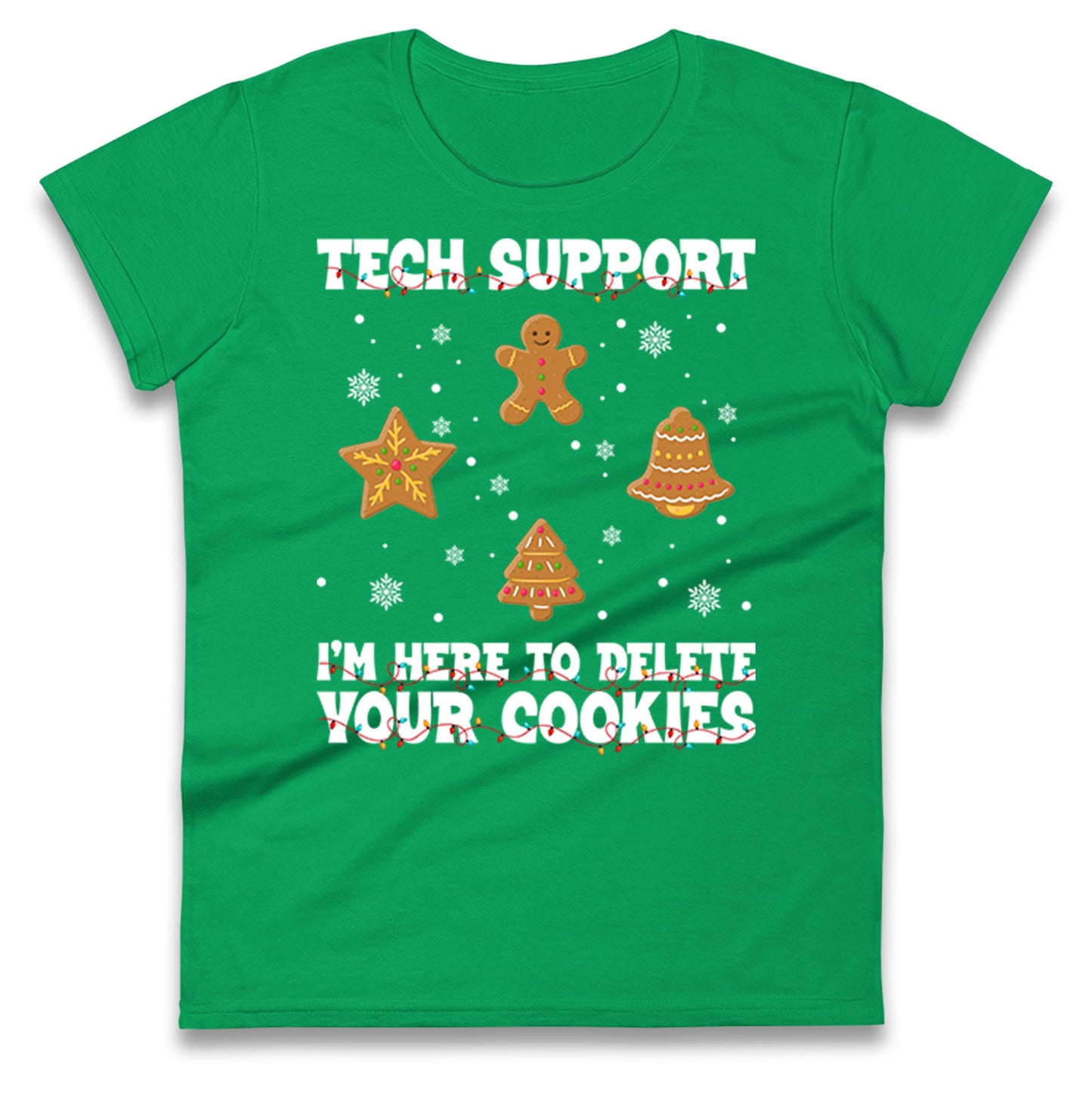 Delete Cookies Ladies T Shirt