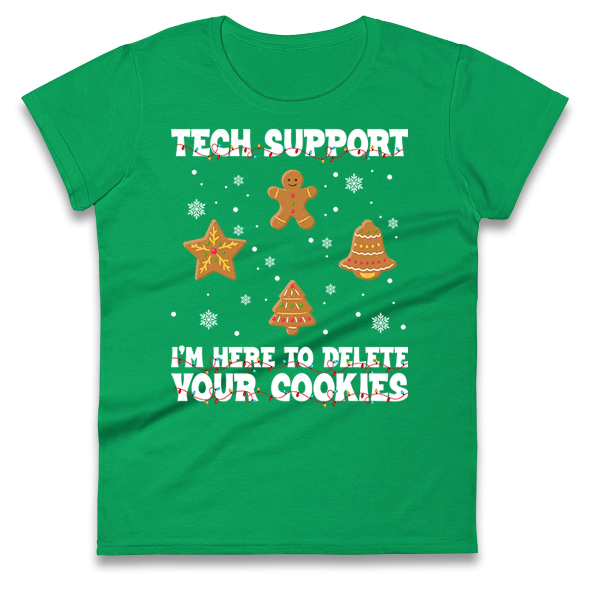 Delete Cookies Ladies T Shirt