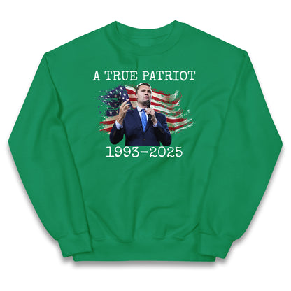 Charlie Kirk Tribute Kids Jumper