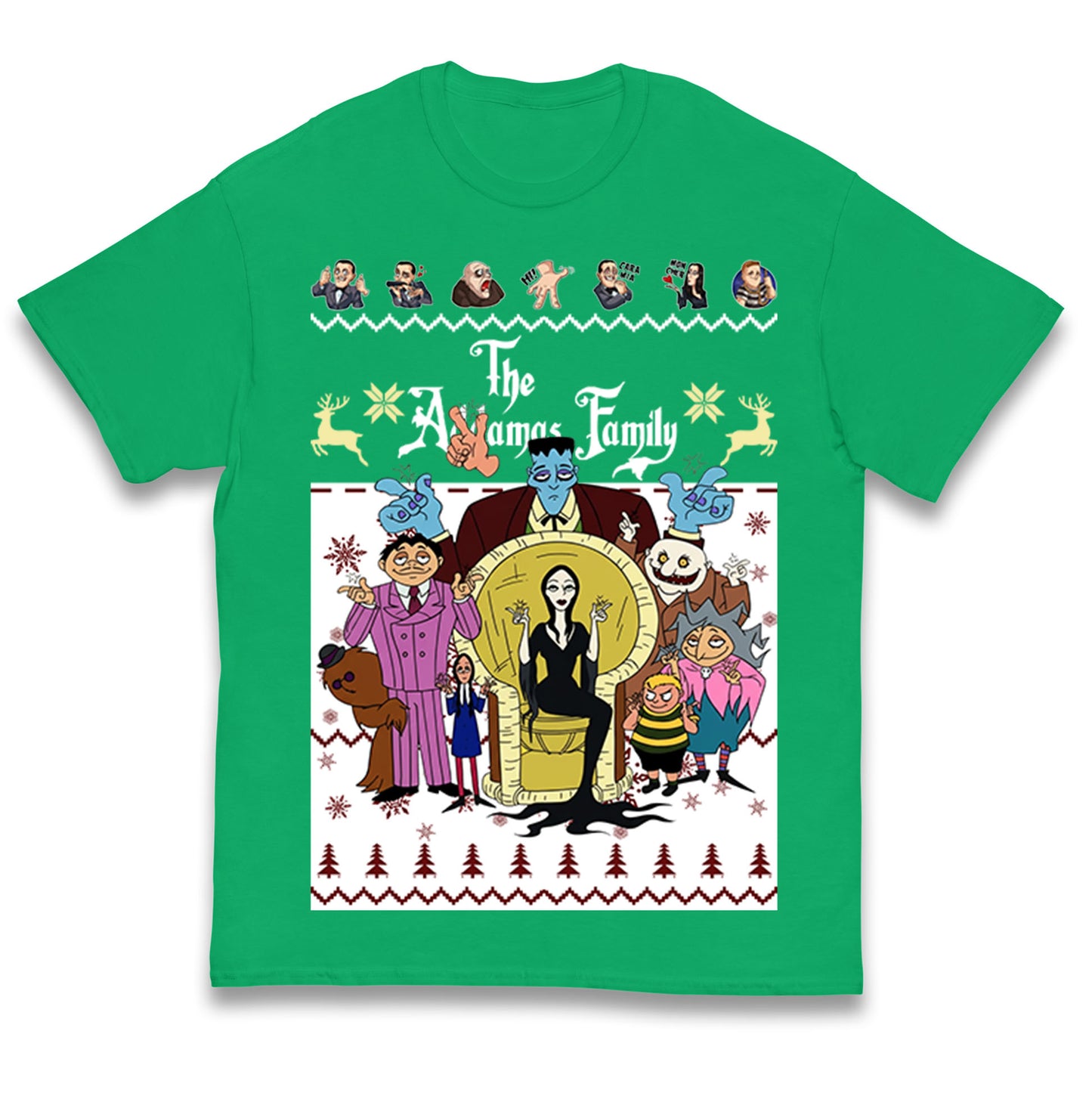Scary Addams Christmas Kids T Shirt