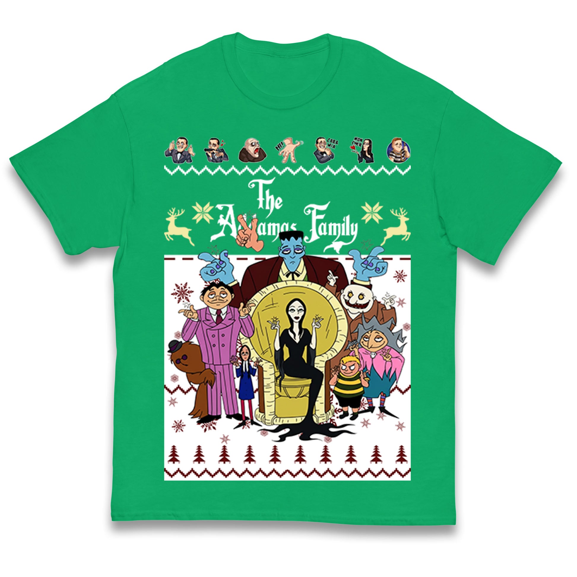 Scary Addams Christmas Kids T Shirt