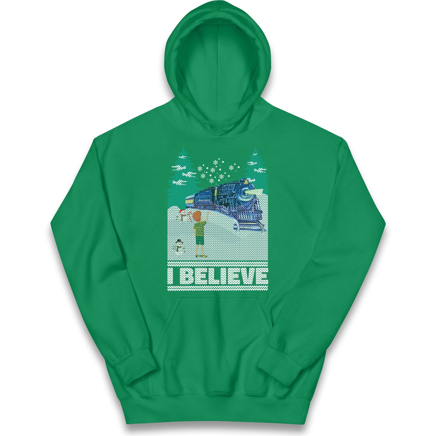I Beleive Polar Express Christmas Kids Hoodie