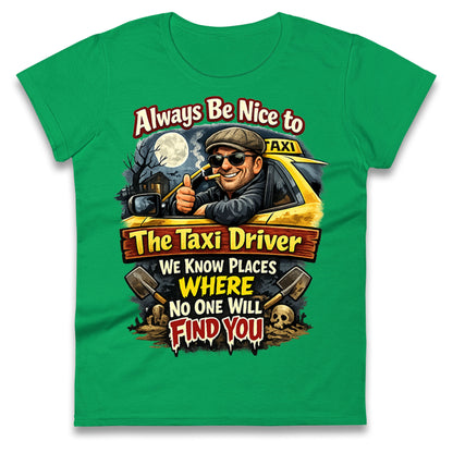Taxi Driver Ladies T Shirt