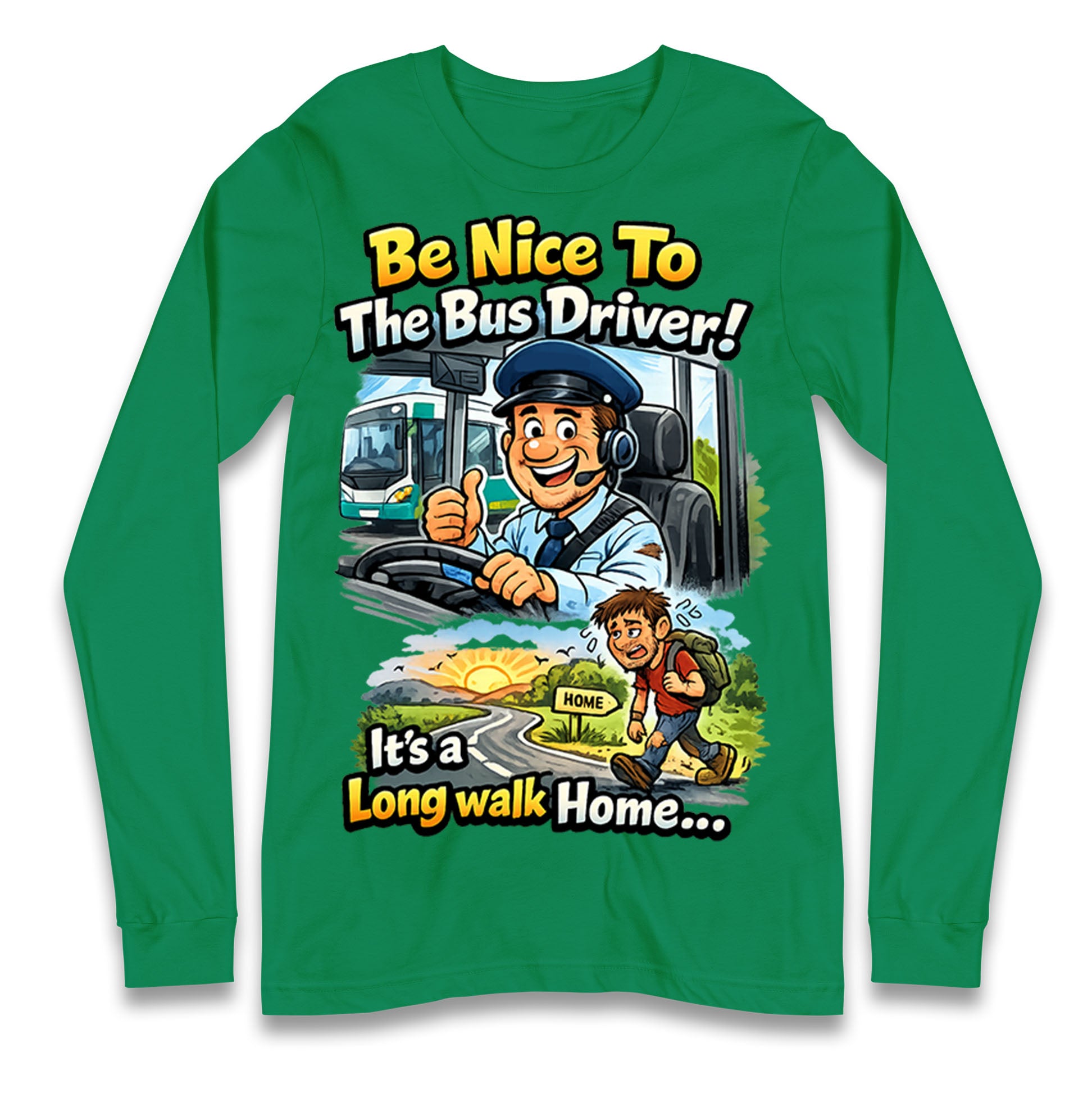Bus Driver Longsleeve T Shirt