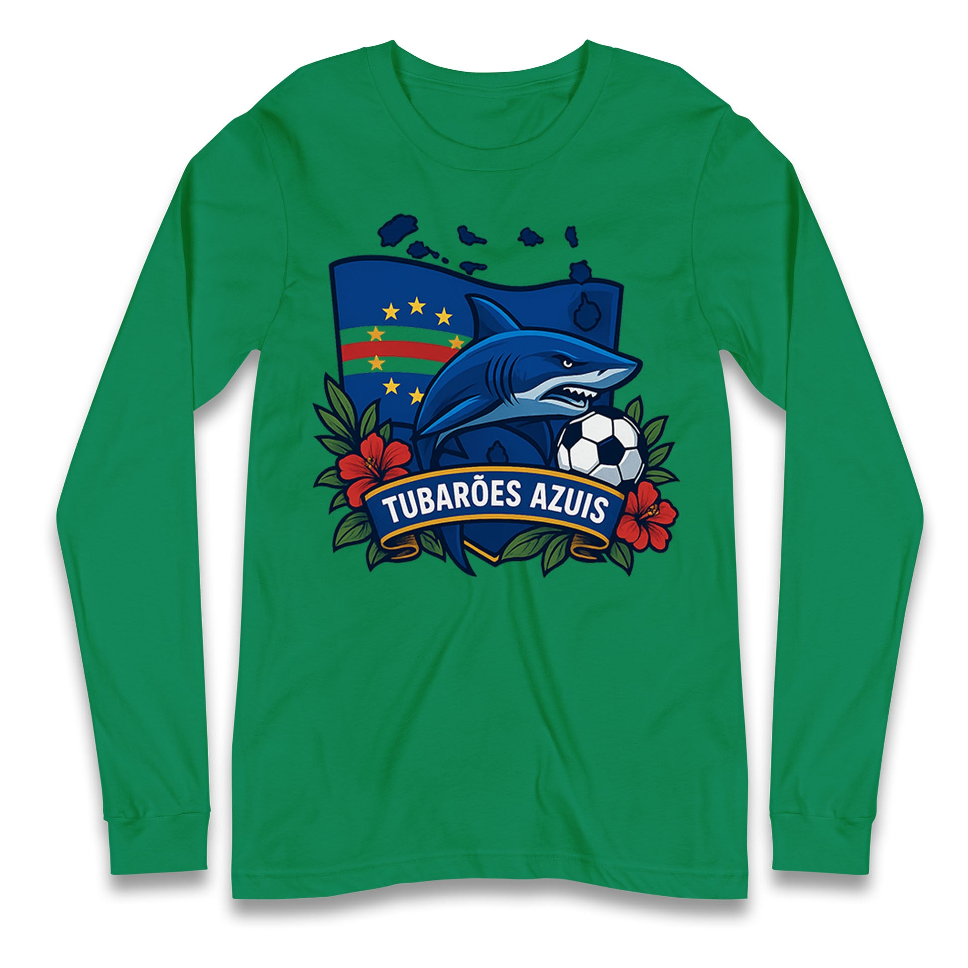 Cape Verde Football Longsleeve T Shirt