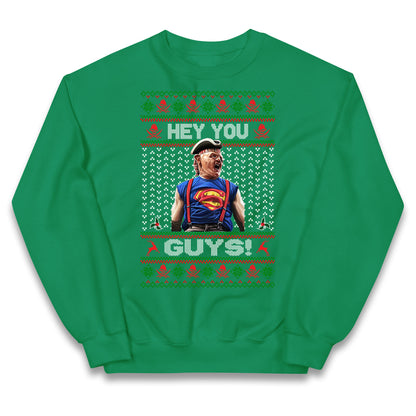Goonies Sloth Christmas Kids Jumper