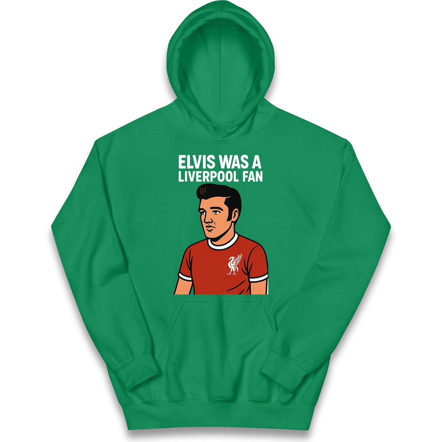Elvis Presley Liverpool Football Kids Hoodie