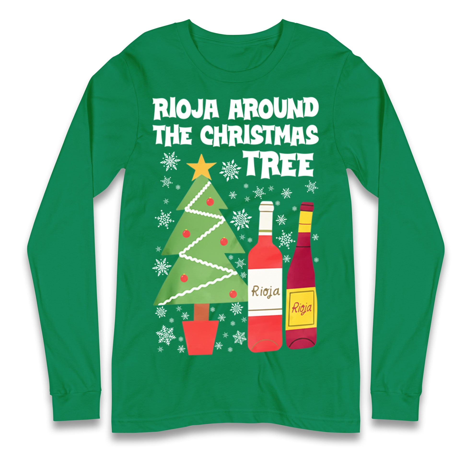 Rioja Wine Christmas Longsleeve T Shirt