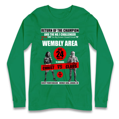 Jesus Christ Vs Santa Claus Longsleeve T Shirt