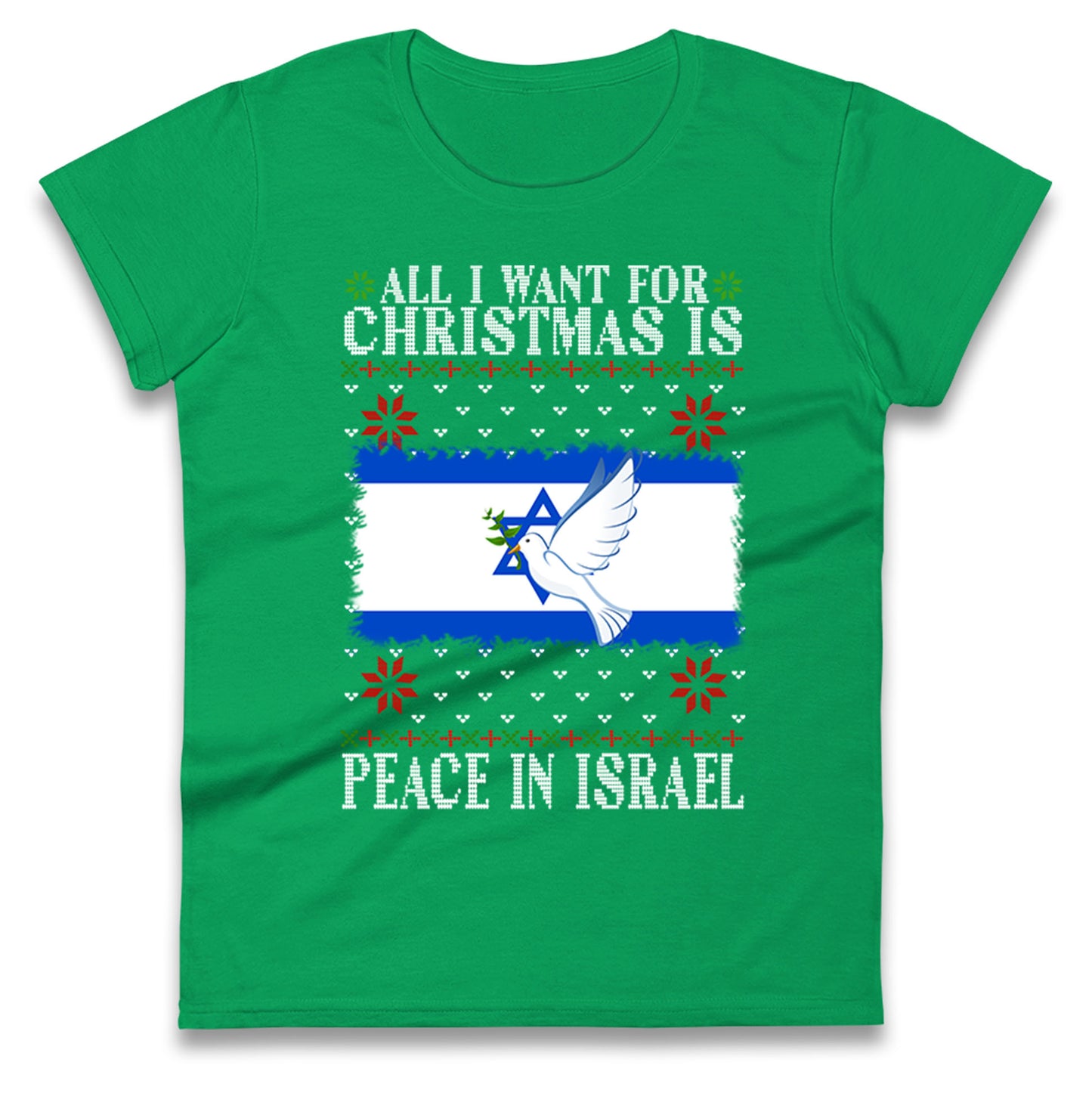 peace in israel womens t-shirt