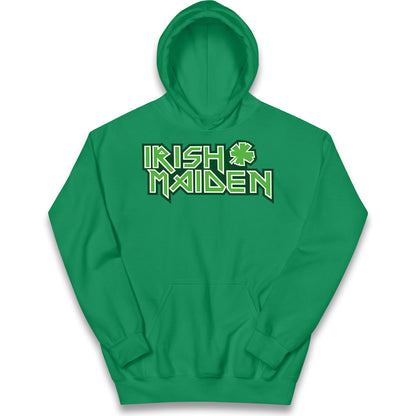 Irish Maiden St Patricks Day Kids Hoodie