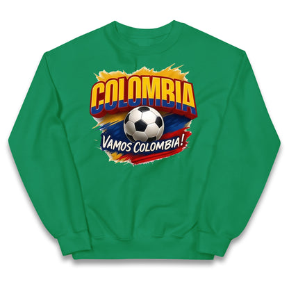 Colombia Retro World Cup Kids Jumper